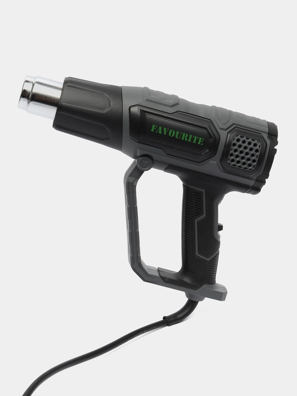 Фен технический FAVOURITE FHGP 2000LCD PROF,  2000Вт, 60/60-600С, 300-500л/мин, насадки