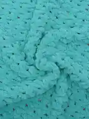 Бирюзовый плюшевый плед
