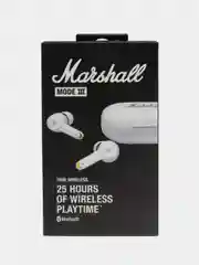 Белый беспроводные Bluetooth наушники TWS с сенсором Marshall, зарядка на день, на сутки, с кейсом