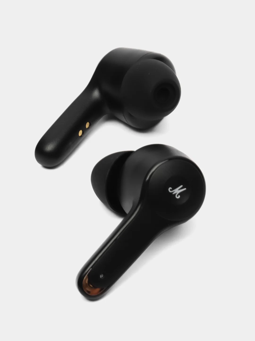 Черный беспроводные Bluetooth наушники TWS с сенсором Marshall, зарядка на день, на сутки, с кейсом
