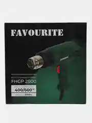 Фен технический 2000Вт  FAVOURITE FHGP 2000, 400/600С, 300/500л/мин 2режима, коробка