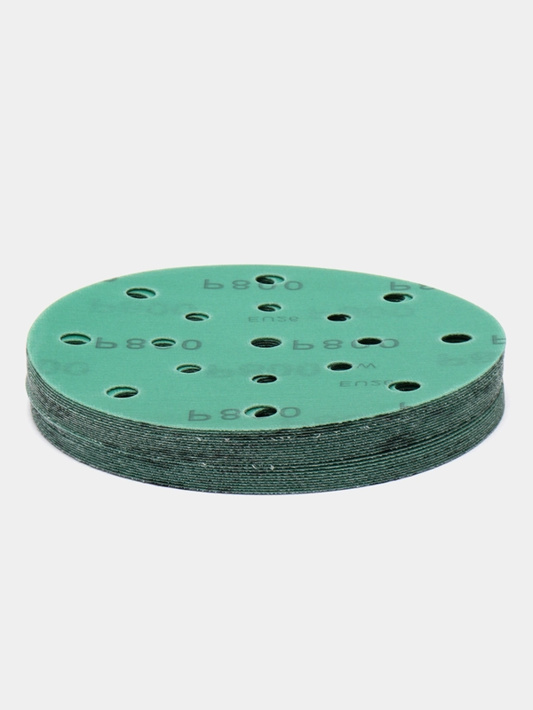 Круг абразивный шлифовальный "Polyester Film Sandpaper" Р800 (150мм, 25шт)  EL-APF0800