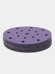 Круг абразивный шлифовальный "Purple Sandpaper" auto Р120 (150мм, 25шт)  EL-APS0120