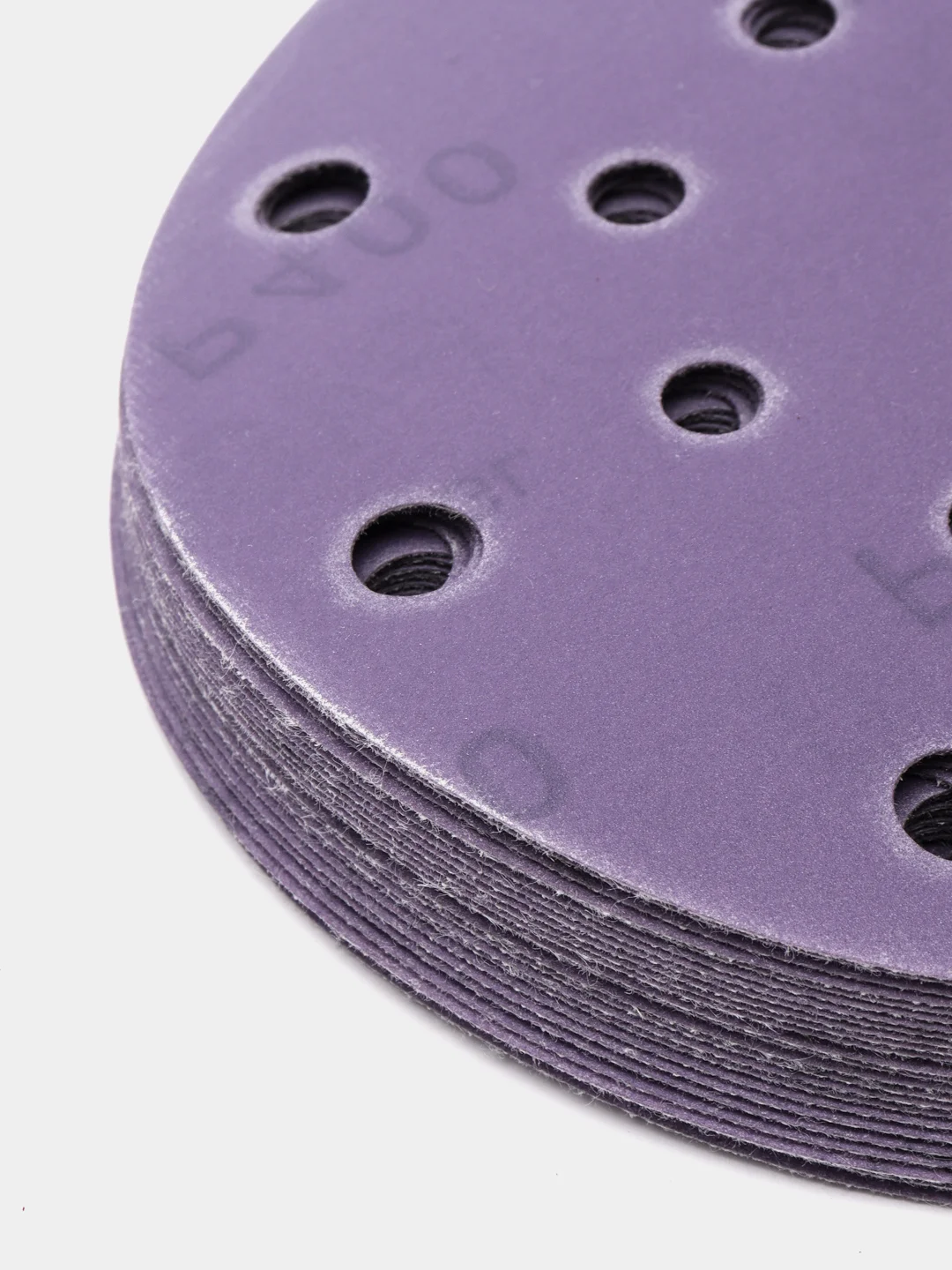 Круг абразивный шлифовальный "Purple Sandpaper" auto Р400 (150мм, 25шт)  EL-APS0400