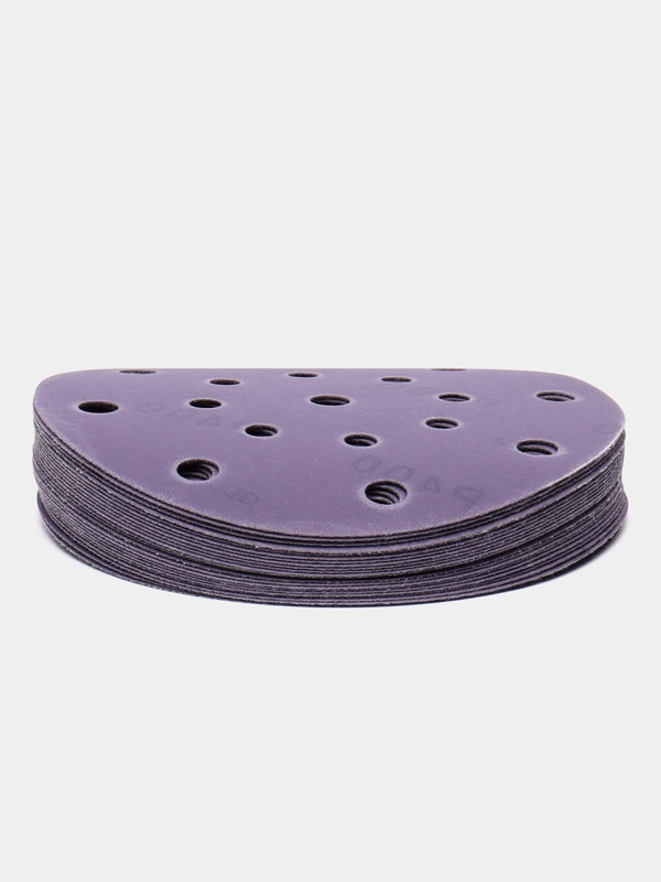 Круг абразивный шлифовальный "Purple Sandpaper" auto Р400 (150мм, 25шт)  EL-APS0400