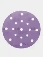 Круг абразивный шлифовальный "Purple Sandpaper" auto Р600 (150мм, 25шт)  EL-APS0600