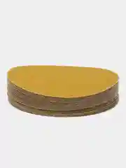 Круг абразивный шлифовальный под липучку "Yellow Sandpaper" Р80 (150мм, 25шт)  EL-AYS0080