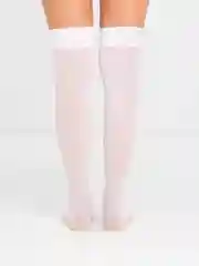 Белый чулки женские, гольфы выше колена, черные и белые