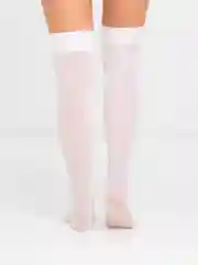 Белый чулки женские, гольфы выше колена, черные и белые