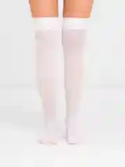 Белый чулки женские, гольфы выше колена, черные и белые