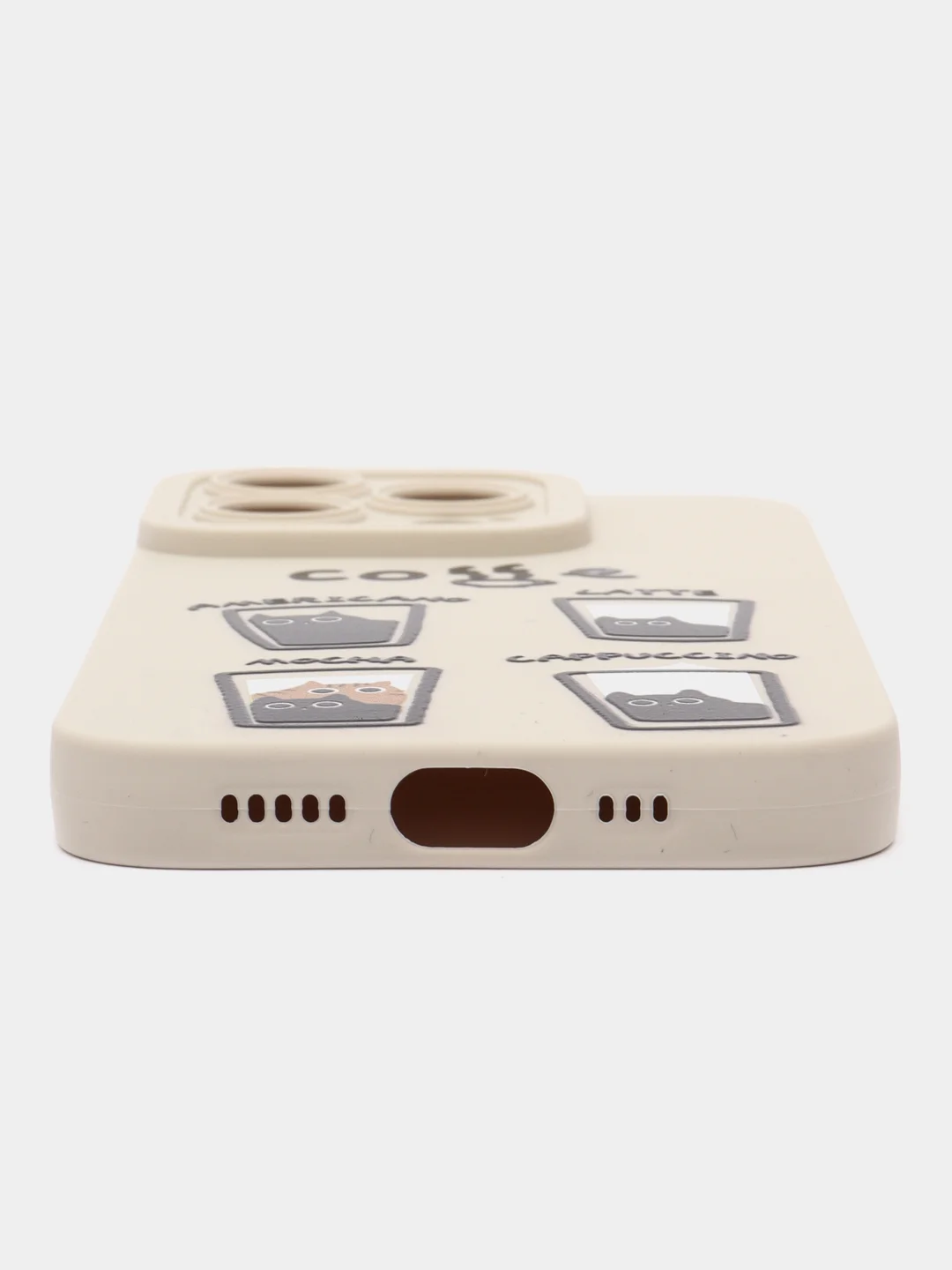 Бежевый меланж чехол для iPhone 11 12 13 14 15 Pro Max 7 8 XR X XS Plus mini с принтом айфон