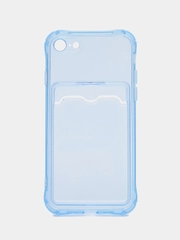 Чехол с карманом для карт iPhone XR, 11, 12, 13, 14, 15, Pro, Pro Max, Plus, 7, 8, айфон