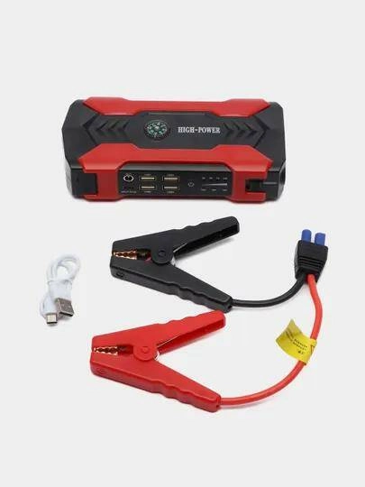 Пусковое зарядное устройство для автомобиля - 28 000 мАч, Jump Starter, бустер-пускач