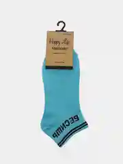 Голубой мужские короткие носки