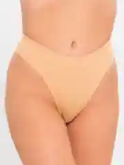 Бежевый комплект белья в рубчик