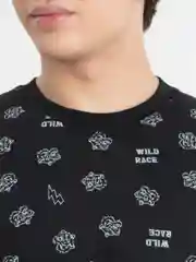 Черный футболка мужская