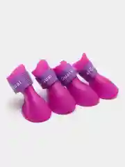 Фиолетовый обувь для собак, резиновые сапоги, непромокаемые, на липучке