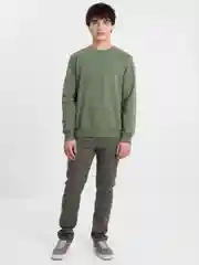 Зелёный хаки свитшот мужской