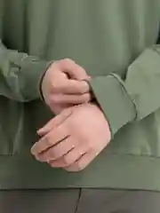 Зелёный хаки свитшот мужской