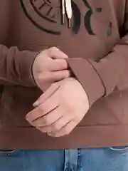 Коричневый худи мужское без флиса