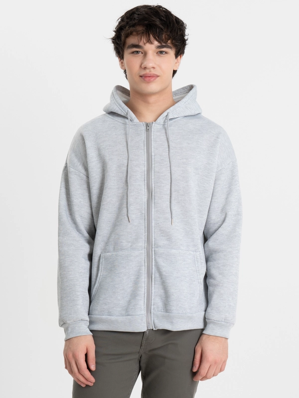 TrendD / Худи мужское серое Unisex