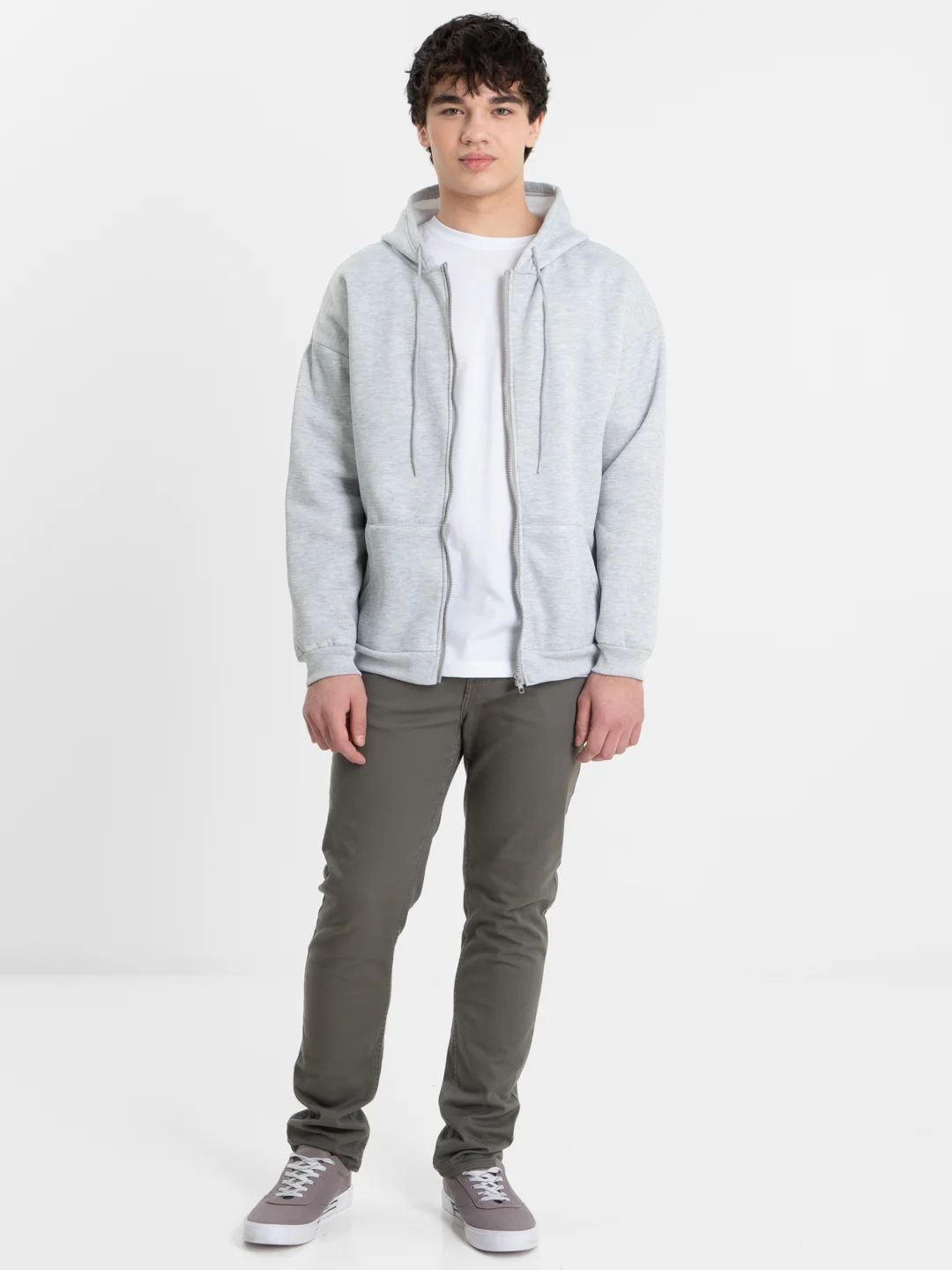 TrendD / Худи мужское серое Unisex