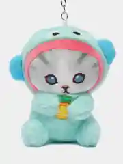 Бирюзовый мягкий брелок Куроми, Хелоу Китти - My Melody в костюме