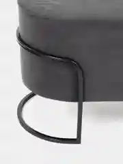 Угольный банкетка овальная