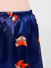 Индиго атласная пижама , женская пижама топ и шорты