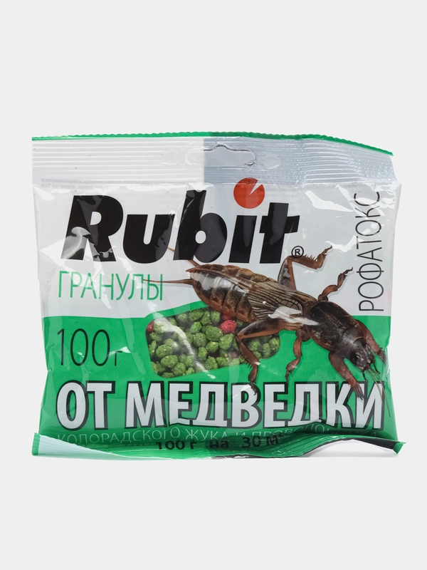 Готовая приманка(гранулы) для защиты растений от медведки и проволочника Rubit 100гр