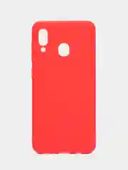 Алый чехол Samsung Galaxy A20 / A30, Самсунг Галакси А20 / А30 силиконовый цветной матовый