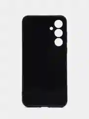 Черный чехол для Samsung Galaxy A35 / Самсунг Галакси А35, силиконовый, под карбон