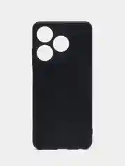 Черный чехол для Tecno Spark 10 / 10C, Техно Спарк 10 / 10С, силиконовый, под карбон
