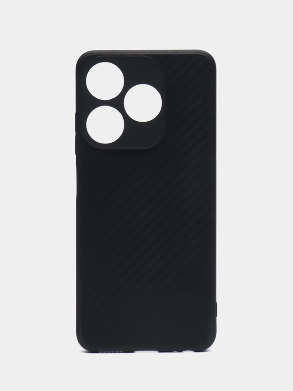 Чехол для Tecno Spark 10 / 10C, Техно Спарк 10 / 10С, силиконовый, под карбон