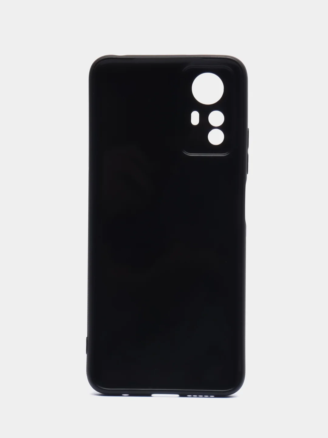 Черный чехол для Redmi Note 12S / Редми Нот 12С, силиконовый, под карбон