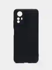Черный чехол для Redmi Note 12S / Редми Нот 12С, силиконовый, под карбон