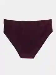 Бордовый трусы женские, однотонные слипы из хлопка