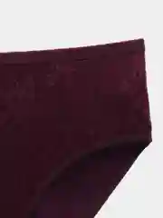 Бордовый трусы женские, однотонные слипы из хлопка