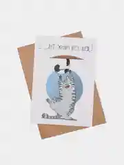 Конфетный открытки с крафт конвертом  Будь счастлива