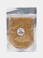 Золотой стеклянная крошка, фр. 2-4 мм, 100 гр,  COLOR Si