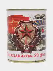 Молочный носки в банке подарок на 23 февраля