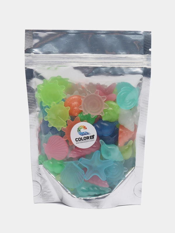Светящиеся камни, фигурки морские, 50 шт, COLOR Si