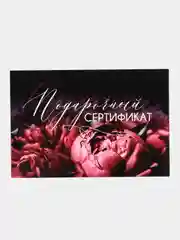 Алый подарочные набор сертификаты 5 и 10 шт на услуги/сумму/товар с конвертом/подарок