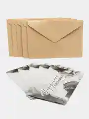 Белый подарочные набор сертификаты 5 и 10 шт на услуги/сумму/товар с конвертом/подарок