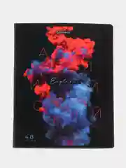 Тетрадь предметная PIGMENT 48л, глянцевый УФ-лак, АНГЛИЙСКИЙ ЯЗЫК, клетка BRAUBERG, 404760