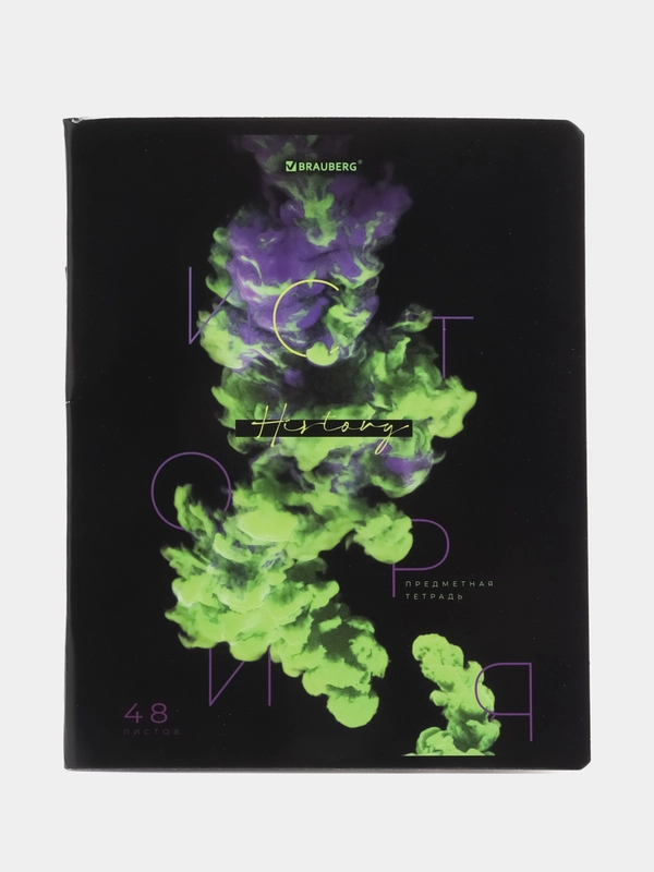 Тетрадь 48 листов в клетку предметная для школы, история, Brauberg Pigment, 404765