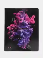 Тетрадь 48 листов в клетку предметная для школы, литература, Brauberg Pigment, 404766