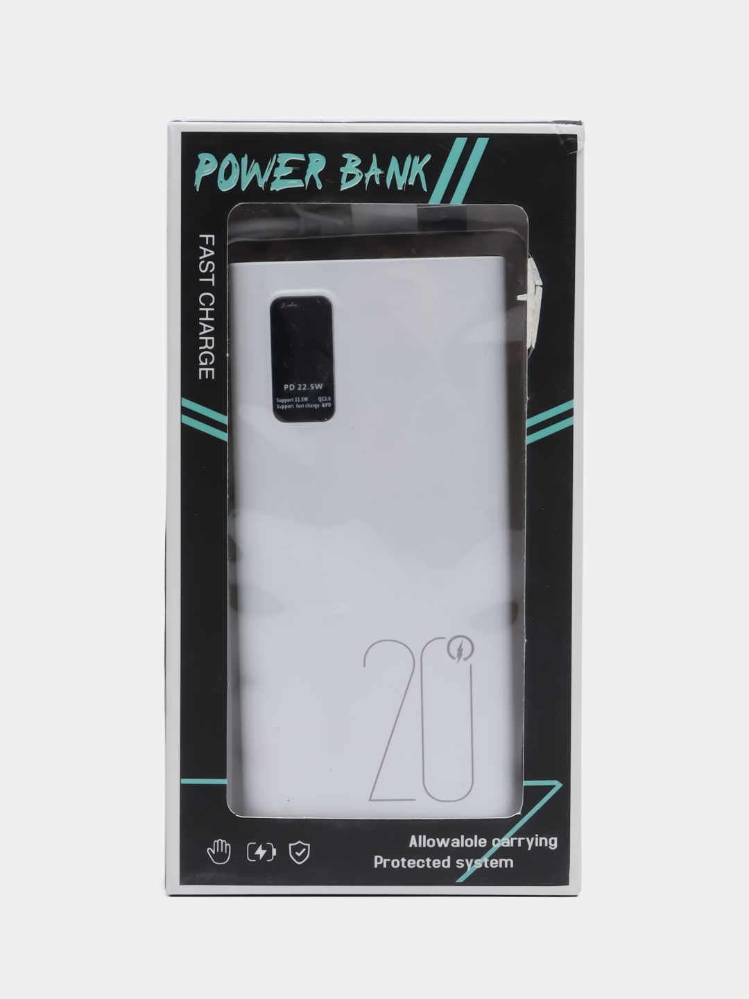 Портативный внешний аккумулятор 20000 mAh (Powerbank) повербанк купить по  цене 2100 ₽ в интернет-магазине KazanExpress