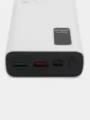 Белый портативный внешний аккумулятор 20000 mAh (Powerbank) повербанк