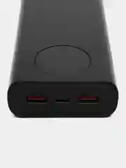 Черный портативный внешний аккумулятор 20000 mAh (Powerbank) повербанк